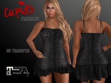 *CF* Frilly Dress Maitreya Black Glitter