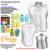 AmAzINg CrEaTiOnS Male White Sleeveless shirt (SFP)