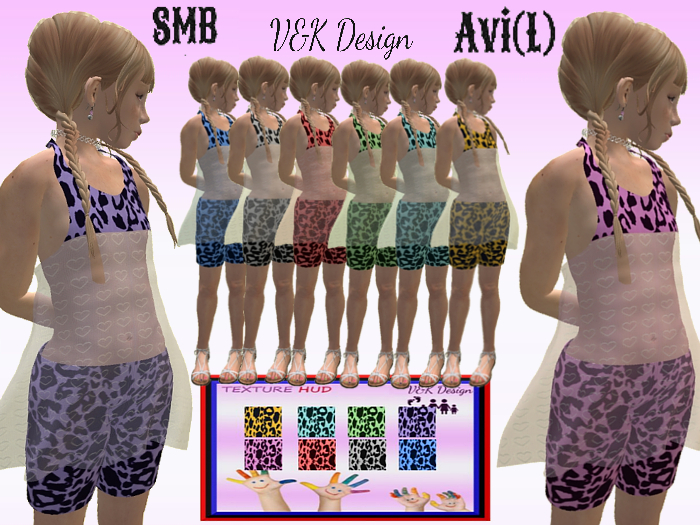 V&K Design AVI(L) SMB *FATPACK* Leopard  Lace Tunic/Leggings