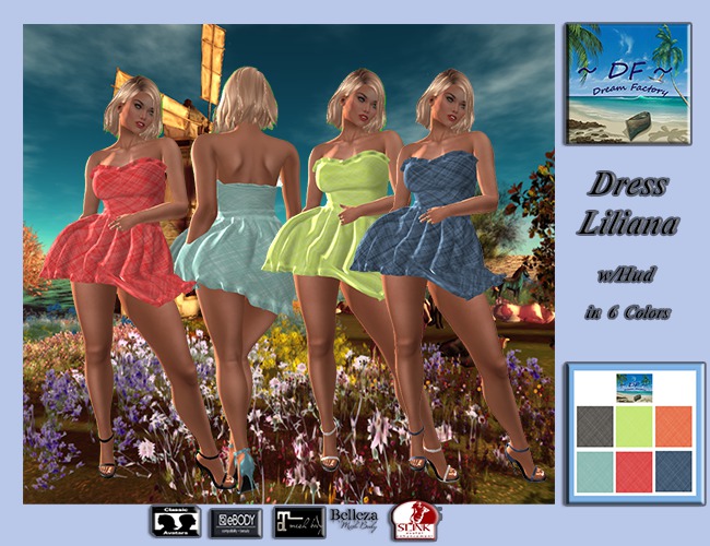 ~DF~Dress Liliana w/Hud