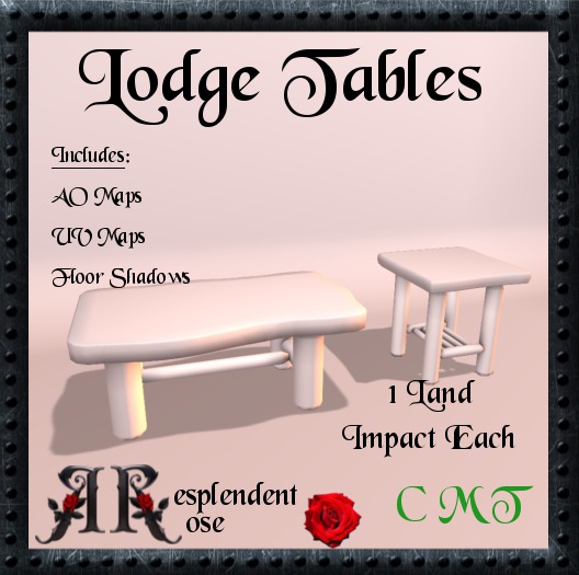 RR FULLPERM Lodge Tables (Boxed)