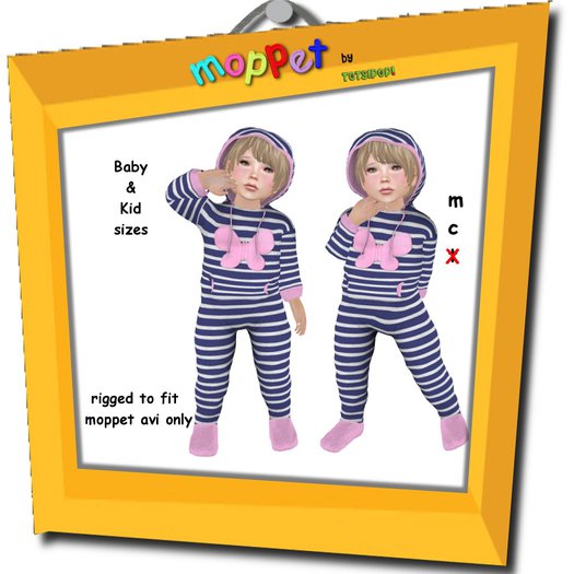 Moppet Butterfly Hooded Onsie Set