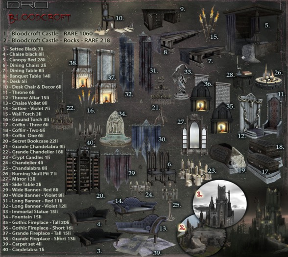 7 -DRD- Bloodcroft Castle - Dining Table