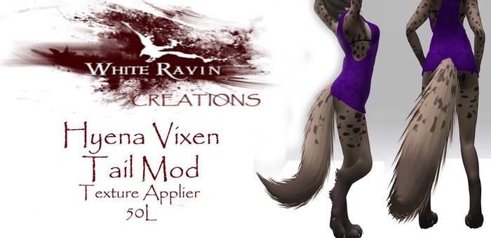 White Ravin Creations - Hyena  Vixen Tail Texture Applier