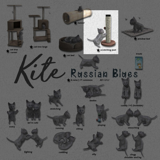 KITE - Russian Blues - Scratching Post RARE
