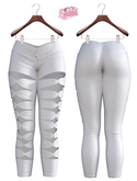 Sandra EXCLUSIVE Female Pants Mesh- MAITREYA LARA - White Color CB collection