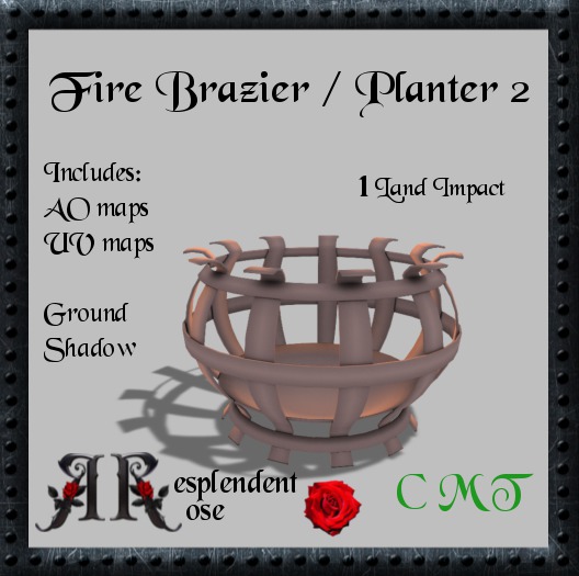 RR FULLPERM Fire Brazier / Planter 2 (Boxed)