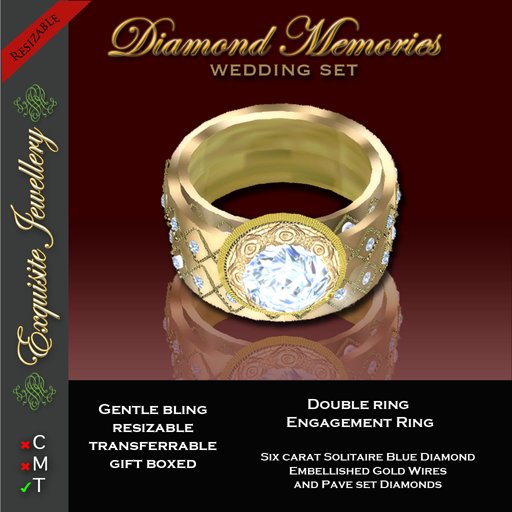 Exquisite Diamond Memories Wedding Ring