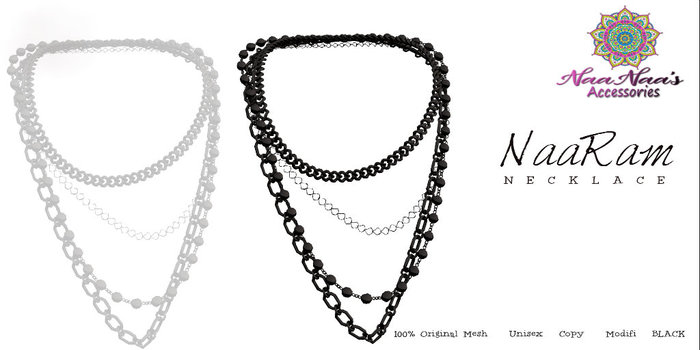 NaaNaa's NaaRam Necklace  [Black]