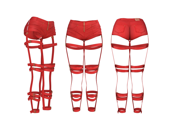 adorsy - Rihanna Shorts Red - Maitreya
