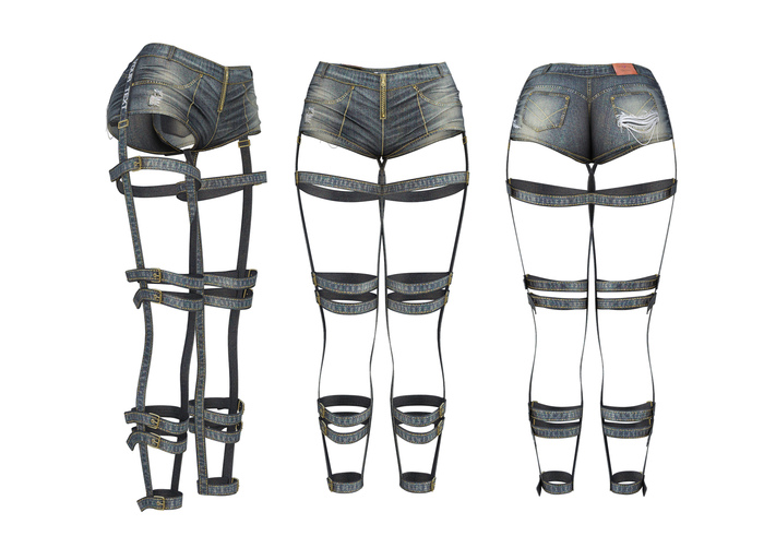 adorsy - Rihanna Jeans Shorts Dirty - Maitreya