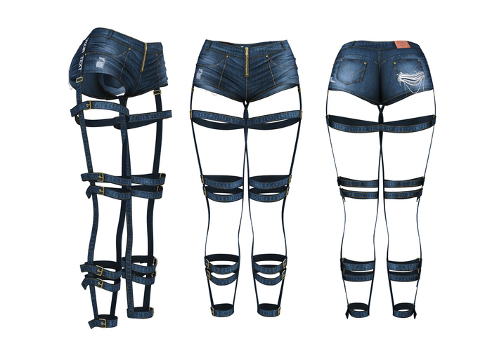 adorsy - Rihanna Jeans Shorts Dark Blue - Maitreya