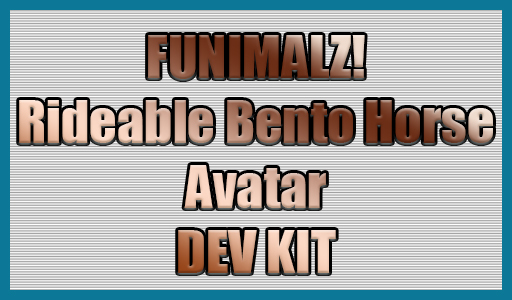 FUNIMALZ! Rideable Bento Horse Avatar DEV KIT