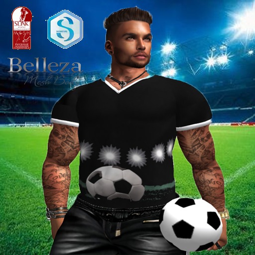 Men's T-Shirt ( black-2)  Football 2018-Signature-Slink-Belleza