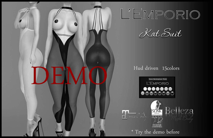 D*E*M*O  L'Emporio::*Kat-Suit*:: -15 Colors HUD-TRIAL-