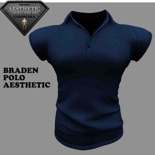 BRANDEN POLO AESTHETIC NAVY