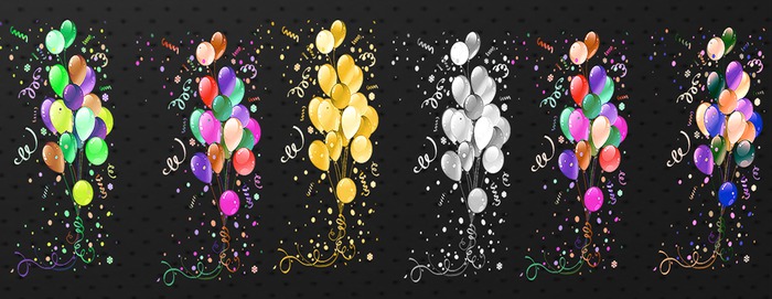 Hovering balloons, 6 pack