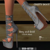 BayN-NatioN - Cristy Boot - Gray/Gold/Silver