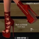 BayN-NatioN - Cristy Boot - Red/Gold/Silver