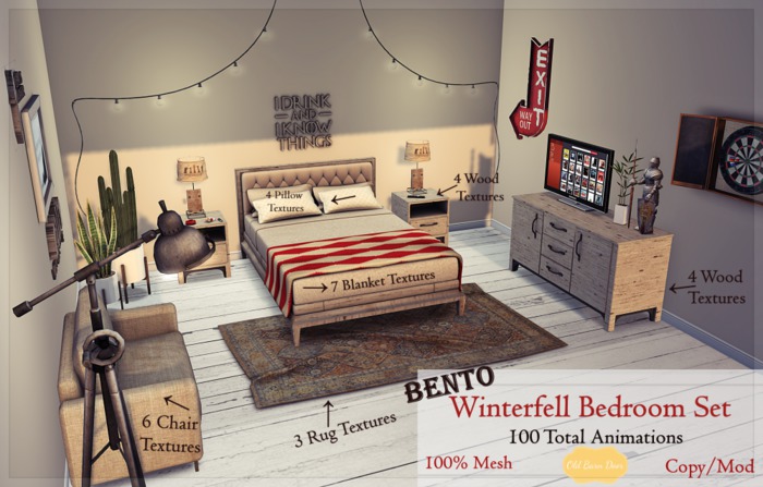 {OBD} Bento - Winterfell Bedroom Set [BOXED]
