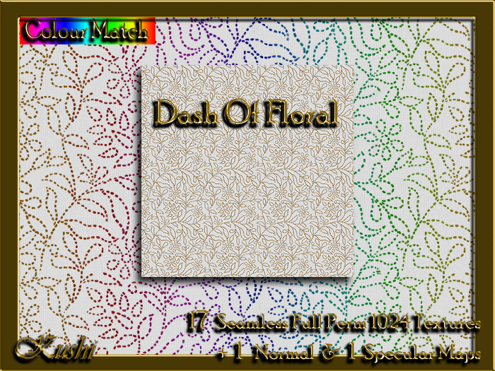 !Kushi! DashOfFloral Textures -WEAR TO UNPACK