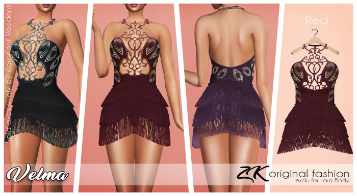 -:zk:- Velma Dress Red -Add me