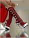 Harness boots red mp