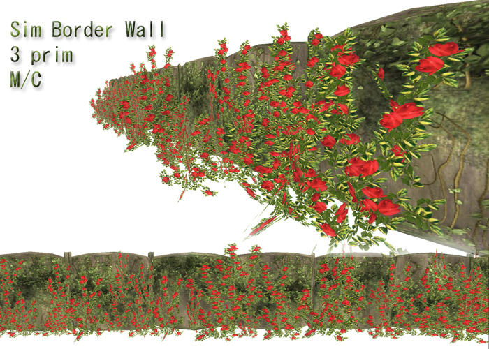 *Heart* - Secret Garden Wall Red Rose