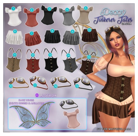 Decoy -Tinkerer Tales Gacha: #9 Skirt Gray