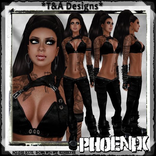 *T&A Designs* Phoenix outfit and boots *TD*