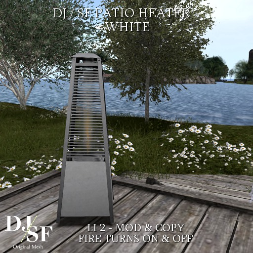 DJ / SF Patio Heater - White - Boxed