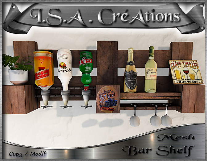 Bar Shelf  * Mesh * BOX