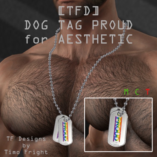 [TFD] DogTag - PROUD - AESTHETIC (Boxed)