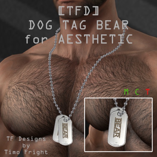 [TFD] DogTag - BEAR - AESTHETIC (Boxed)