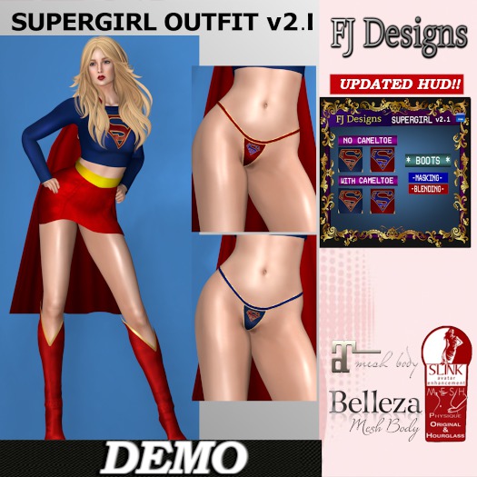 FJ Designs - SUPERGIRL OUTFIT v2.1 - DEMO