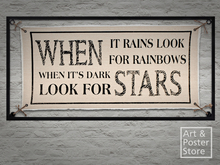 RAINBOWS & STARS Metal Framed Wall ART