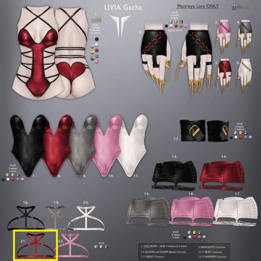 **RE** Livia Harness Common - Red