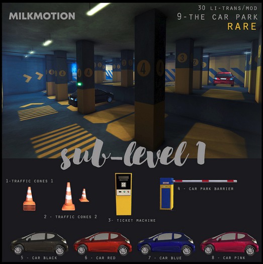 (Milk Motion) sub level 1 - car pink