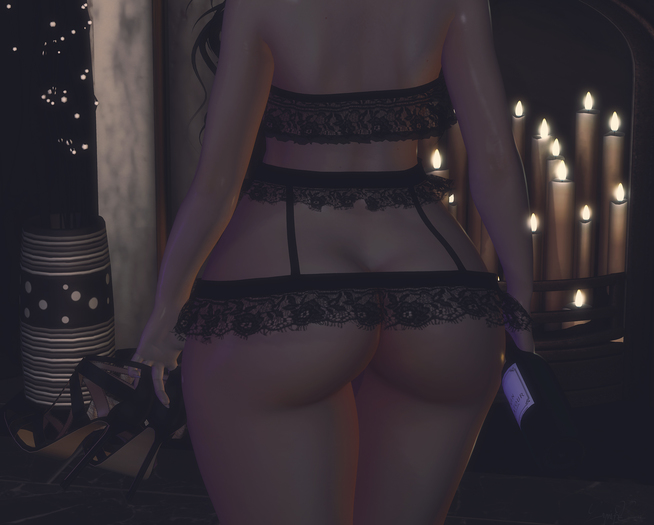*!R.O!* Mood BENTO Pose w/ Mesh Heels and Wine Bottle