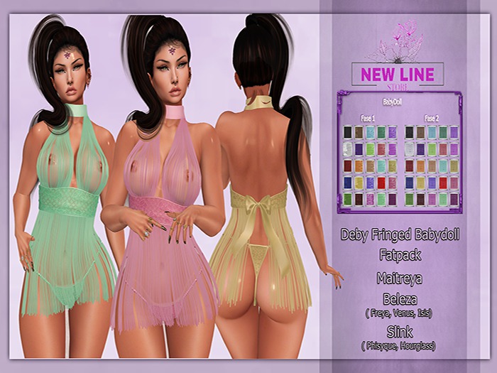.:: New Line Store::.Deby Fringed Babydoll - Fatpack