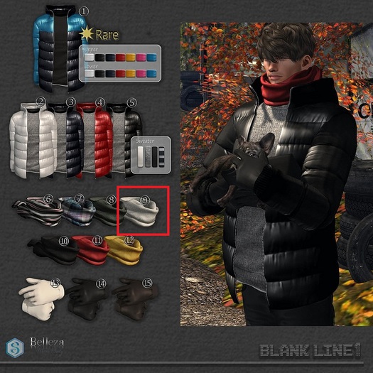 09-BlankLine Scarf [OffWhite] no rig