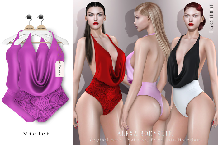 Tachinni - Alexa Bodysuit - Violet - Maitreya / Belleza / Slink