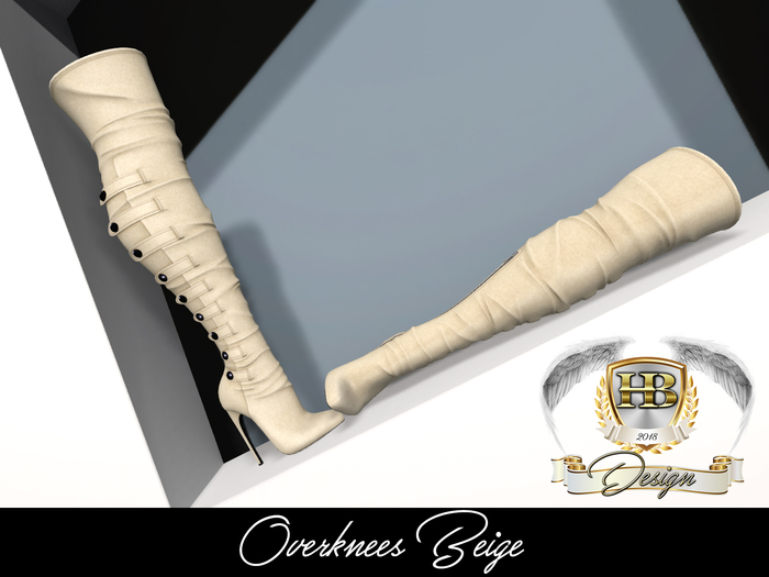 [HB] Overknees {Beige}