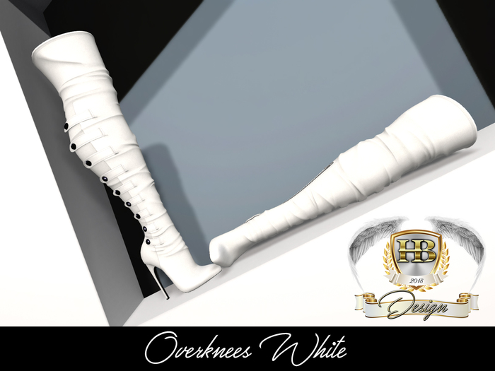 [HB] Overknees {White}