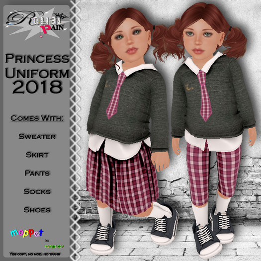 Royal Princess Uniform 2018 Moppet Pink
