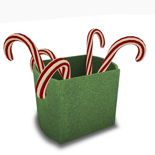 [CIRCA] - "Deer Lake" Candy Cane Holder - Glitter Green