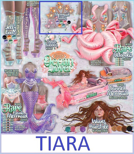 :MoonAmore: Ocean Lover /  Tiara - Blue