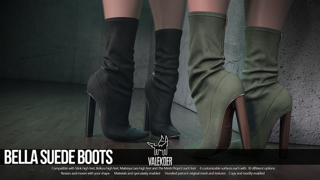 [VALE KOER] BELLA SUEDE BOOTS FATPACK