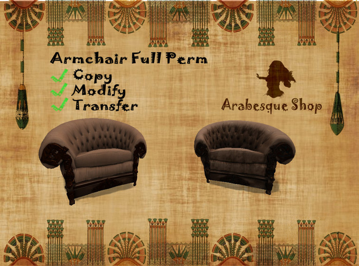*~^~Arabesque Shop~^~* Armchairs Full Perm