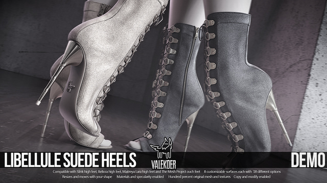 [VALE KOER] LIBELLULE SUEDE HEELS DEMO